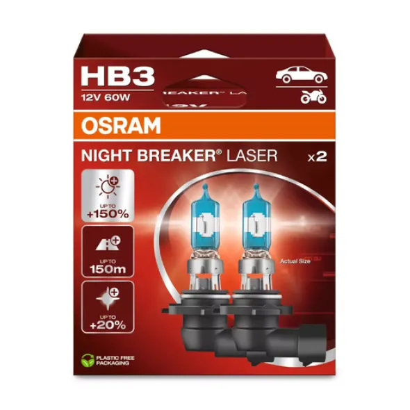 Żarówka Osram HB3 Night Breaker Laser +150% Eco Box - 2szt