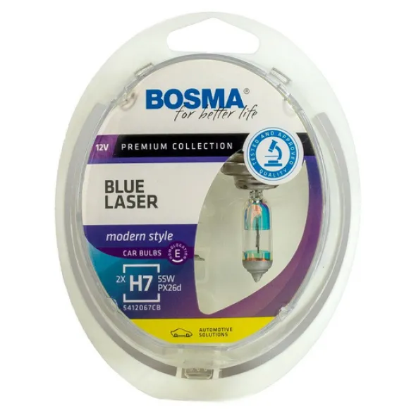 Żarówka samochodowa H7 Bosma Blue Laser modern style - 2szt