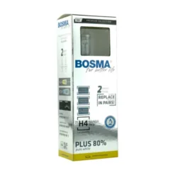Żarówka samochodowa H4 Bosma Pure White PLUS 80% - 2szt