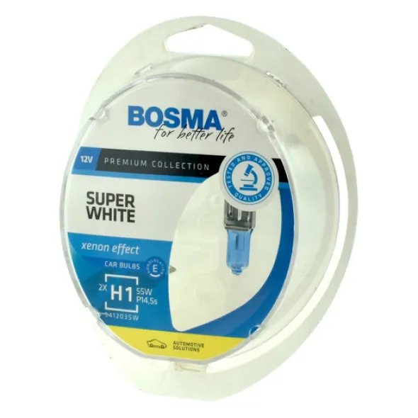 Żarówka samochodowa H1 Bosma Super White xenon effect - 2szt