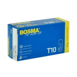 Żarówka 12V 5W T10 całoszklana BOSMA niebieska *3837* - 1szt