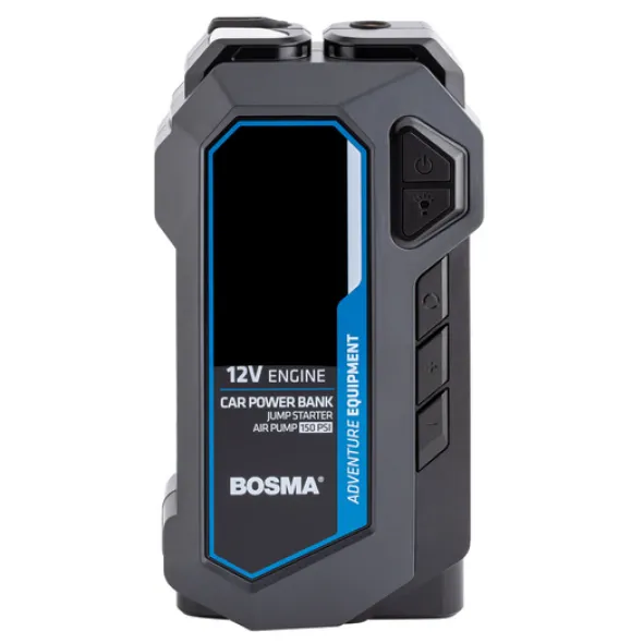 Bosma Car Power Bank 16000mAh Jump Starter 12V 1000A z kompresorem