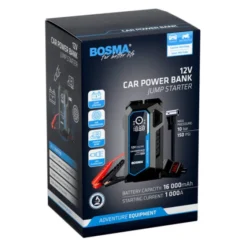 Bosma Car Power Bank 16000mAh Jump Starter 12V 1000A z kompresorem