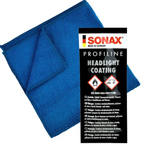 Ceramiczne zabezpieczenie reflektorów Sonax Profiline Headlight Coating 5ml +mikrofibra