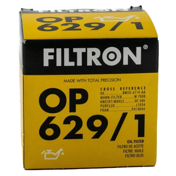FILTRON filtr oleju OP629/1 - Fiesta 1.25-1.6 08- Focus 1.6 06- Mazda 2 03-07