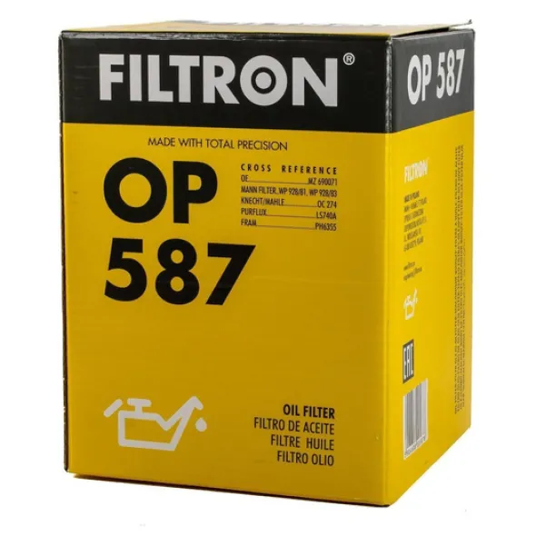 FILTRON filtr oleju OP587 - Mitsubishi Colt 1.8 86->