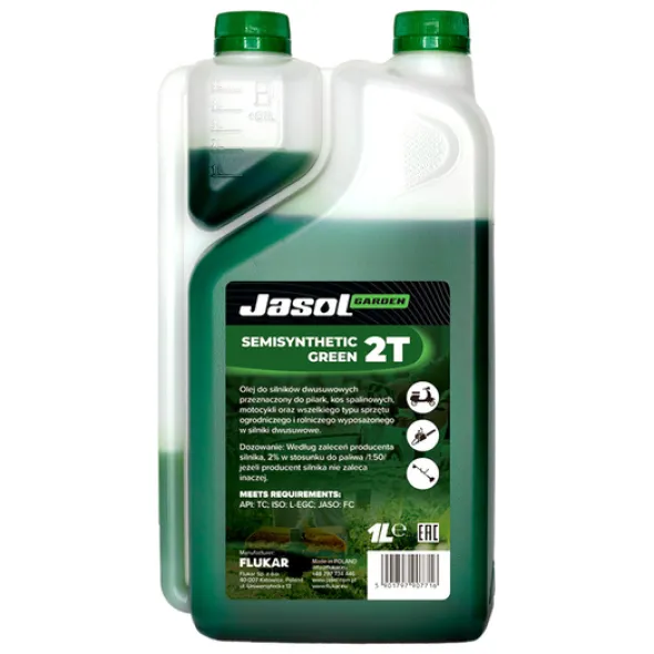 JASOL 2T Stroke OIL Semisynthetic TC zielony 1L