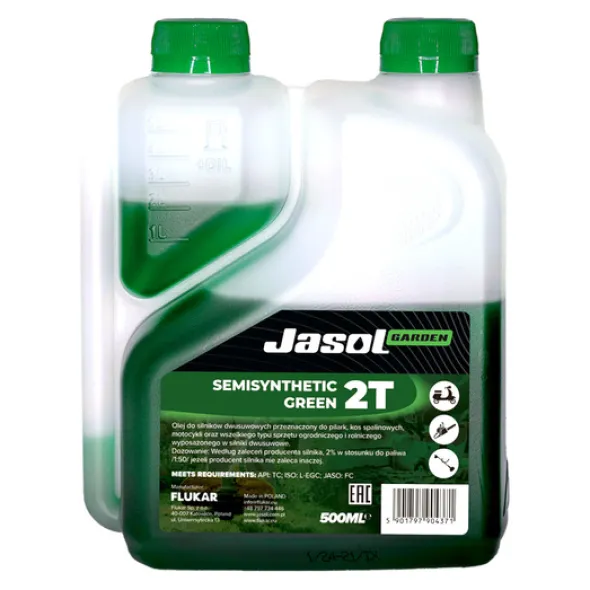JASOL 2T Stroke OIL Semisynthetic TC zielony 500ml