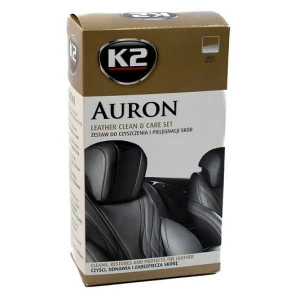 K2 Auron zestaw do czyszczenia i pielęgnacji tapicerki skórzanej
