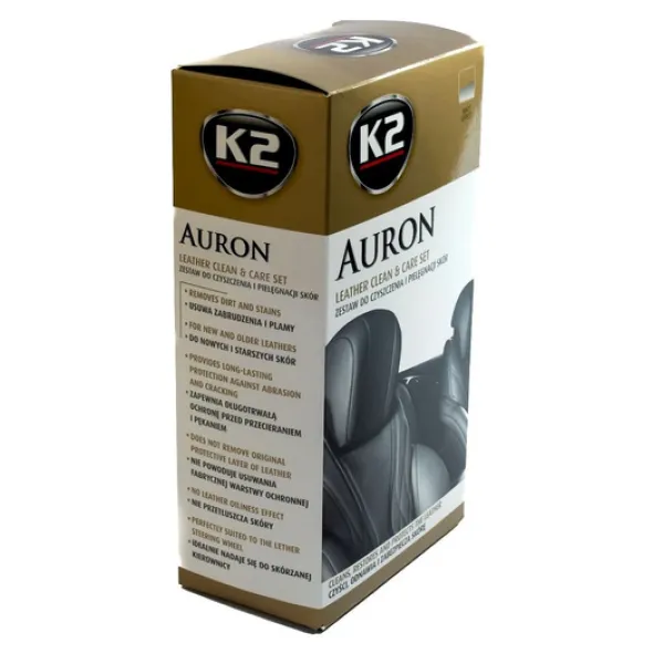 K2 Auron zestaw do czyszczenia i pielęgnacji tapicerki skórzanej