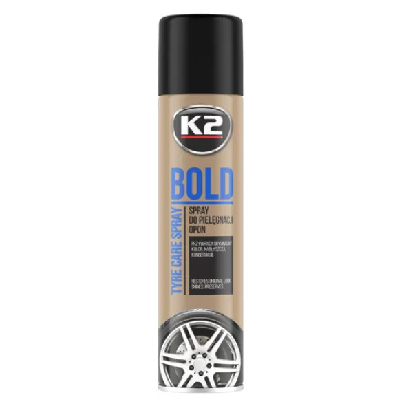 K2 Bold spray mokra opona - pielęgnuje i nabłyszcza opony 600ml