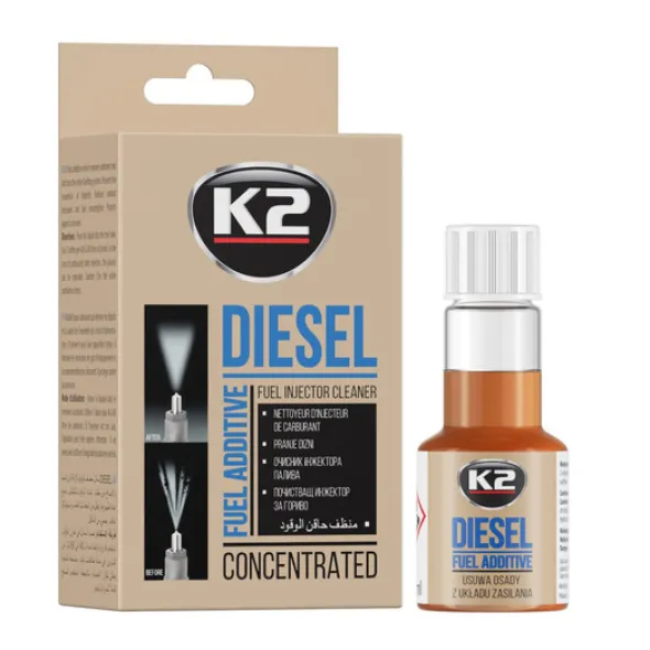 K2 Diesel formuła do czyszczenia wtrysków wtryskiwaczy diesla 50ml
