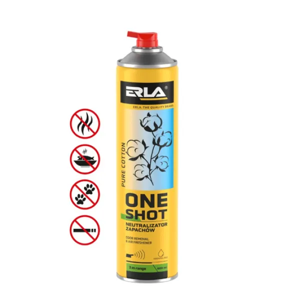 K2 Erla One Shot neutralizator zapachów Pure Cotton 600ml