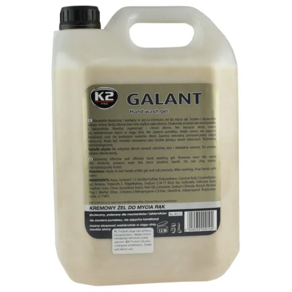 K2 Galant mydło - żel do mycia zabrudzonych rąk 5L