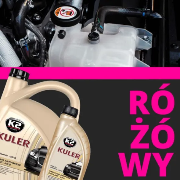 K2 Kuler gotowy płyn do chłodnic samochodowych G13 - różowy 1L
