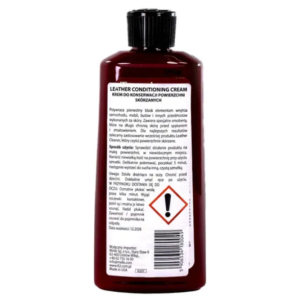 K2 Leather Conditioning krem do pielęgnacji i konserwacji skóry 221ml