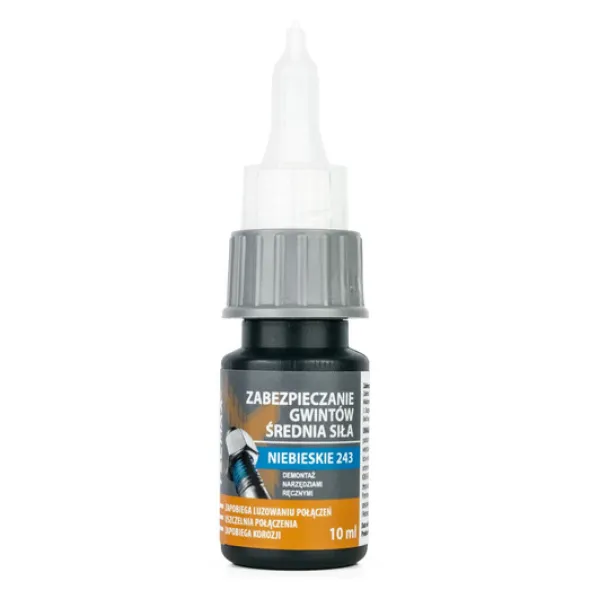 Klej Aneorobowy do zabezpieczania gwintów niebieski Tecmaxx 10ml