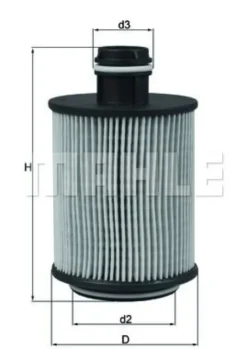 Knecht filtr oleju OX559D - Opel Insygnia 2,0