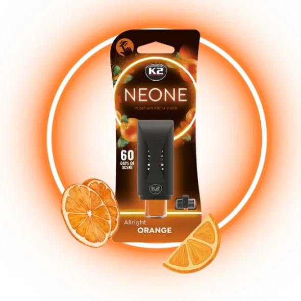 K2 NEONE ORANGE zapach samochodowy do kratki nawiewu