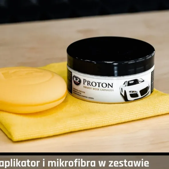 K2 Proton twardy wosk Carnauba do ochrony lakieru - zestaw 200g
