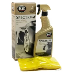 K2 Spectrum syntetyczny wosk w płynie do nabłyszczania lakieru 700ml + mikrofibra