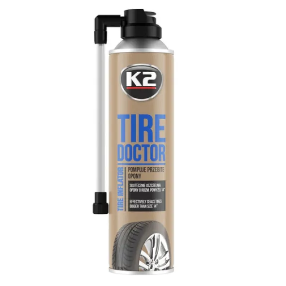 K2 Tire Doktor koło zapasowe w sprayu do pompowania opon 500ml