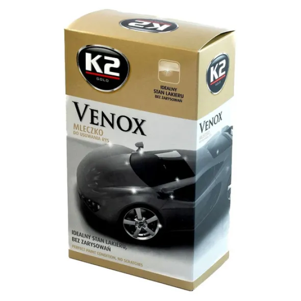 K2 Venox mleczko do usuwania rys i zarysowań 180g + gąbka