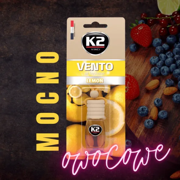 K2 Vento zapach samochodowy flakonik - Lemon