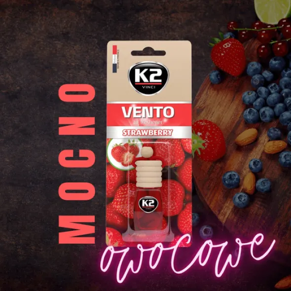 K2 Vento zapach samochodowy flakonik - Strawberry