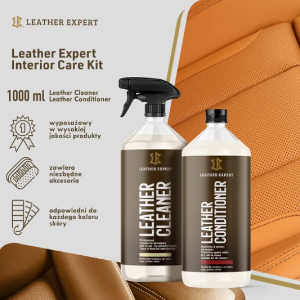 Leather Expert Leather Interior Care KIT - zestaw do pielęgnacji skóry 1000ml