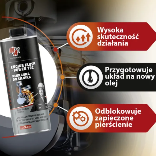 MA Professional Power Tec Płukacz silnika 500ml