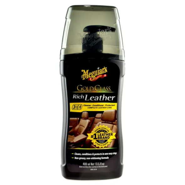 Meguiars Gold Class Rich Leather Cleaner Conditioner mleczko 400ml