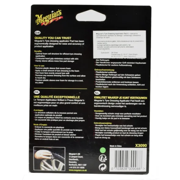 Meguiars Tire Dressing Applicator Pad - gąbka do konserwacji opon
