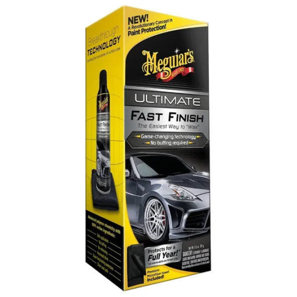 Meguiars Ultimate fast Finish - zestaw powłoka polimerowa + mikrofibra