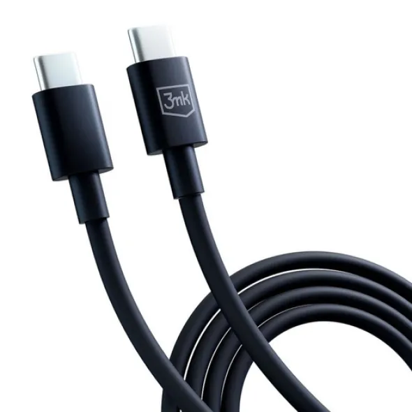 3mk Kabel Hyper Cable C to C 100W 1.2m Black