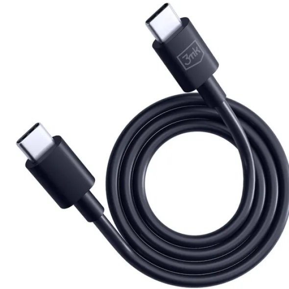 3mk Kabel Hyper Cable C to C 100W 1.2m Black