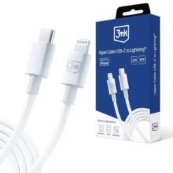 3mk Kabel Hyper Cable C to Lightning 20W 1.2m White