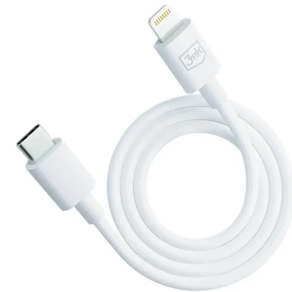3mk Kabel Hyper Cable C to Lightning 20W 1.2m White