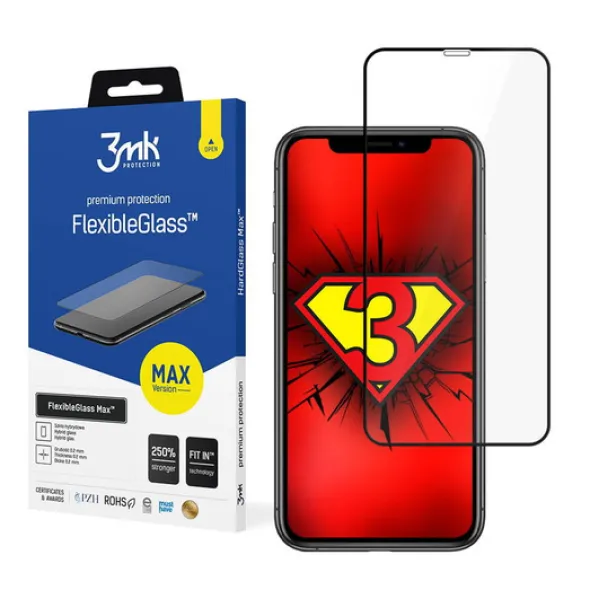 3MK Szkło FlexibleGlass Max iPhone Xr Black