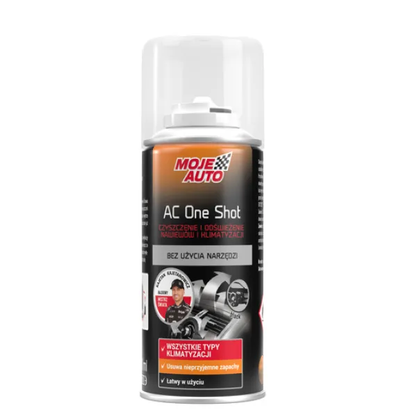 Moje Auto AC ONE SHOT- odświeżacz klimatyzacji i nawiewów 150ml - Black