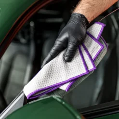 Moje Auto Detailer Mikrofibra waflowa do szyb DIAMOND GLASS 370g/m2 40x40cm GREY