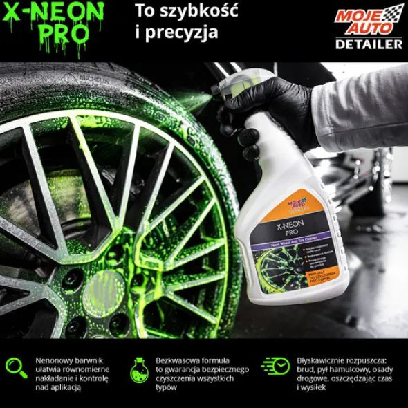 Moje Auto Detailer X-NEON PRO preparat do czyszczenia felg i opon 750ml