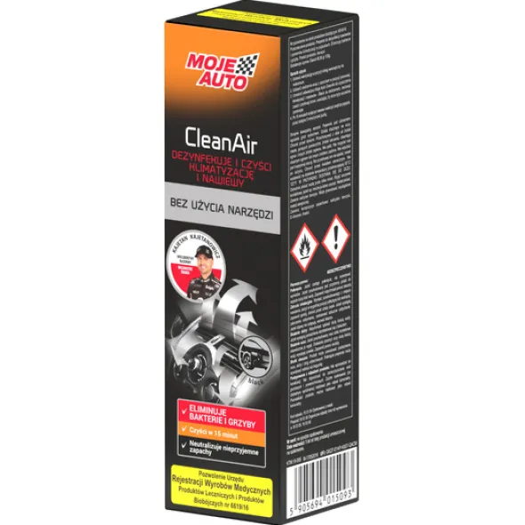 Moje Auto dezynfekcja i czyszczenie klimatyzacji150ml - Black