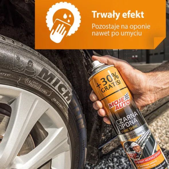 Moje Auto Tire Shine - preparat do opon mokra opona 400ml
