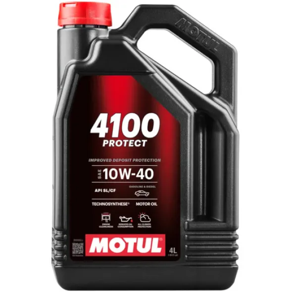 Olej do samochodów klasycznych Motul 4100 PROTECT 10W/40 - 4L