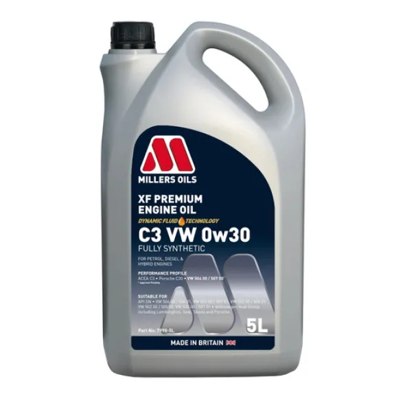 Olej Millers XF Premium C3 VW 0w/30 (7998) - 5L