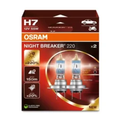 OSRAM Żarówki Osram H7 NIGHT BREAKER LASER +220% EKO 2HB