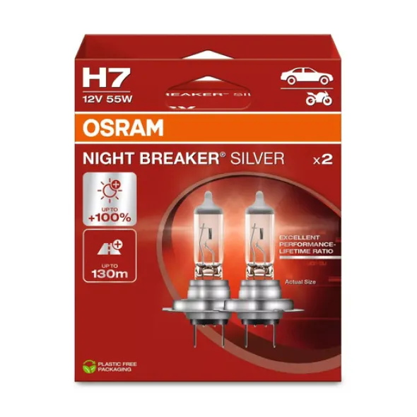 Osram H7 NIGHT BREAKER SILVER EKO 2HB