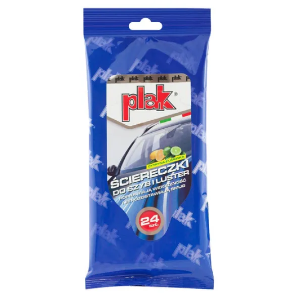 Plak ściereczki do szyb Cytryna z Limonką - 24szt