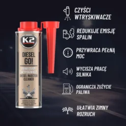 Preparat do czyszczenia wtryskiwaczy diesla K2 Diesel GO! 250ml